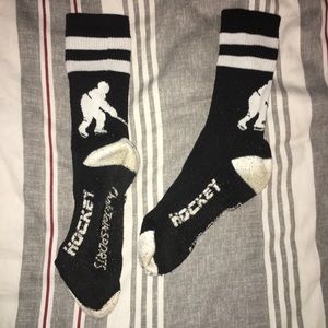 Hockey player socks